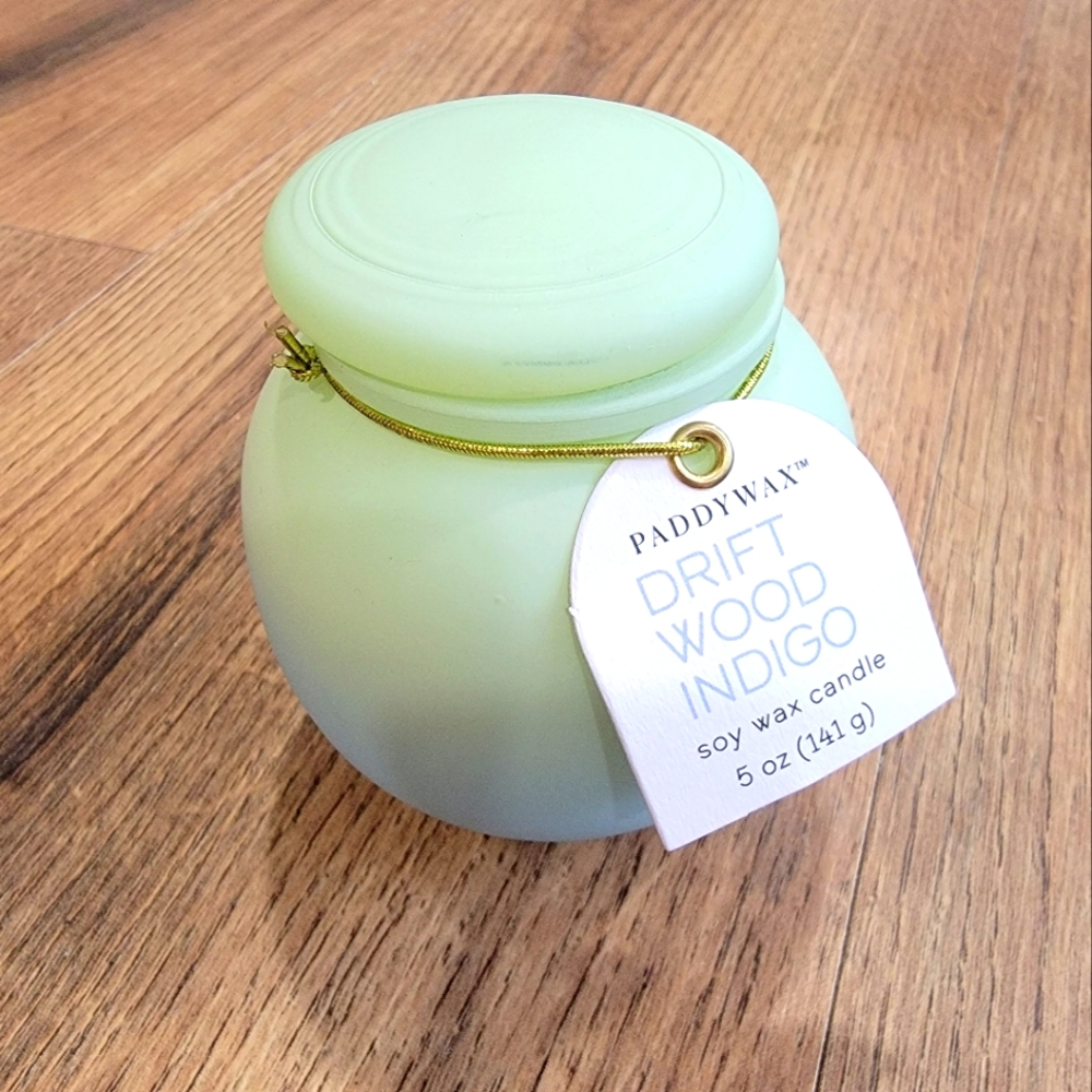 Paddywax Ombre Orb Soy Wax Candle in Driftwood Indigo